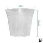 Thickened New Transparent Green Mountain Pot Root Control Pot Rose Green Rose Plastic Flower Pot Gallon Round