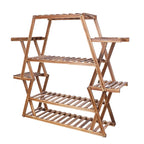 Large Wood Plant Stand Garden Shelves Flower Display Rack for Indoor Outdoor