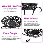 【Lifeideas】2 Tier Tall Vintage Metal Plant Stand