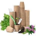 2025 Biodegradable Transplanter Pulp Paper Flower Plant Peat Pots Transplant Seedlings Pots Seed Germination Tray