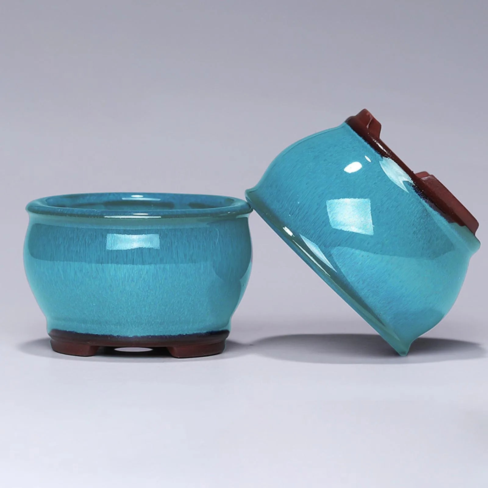 Ceramic Succulent Flower Pot Ceramic Plant Pots with Drainage Holes for Windowsills Shelves Gardens and Patios