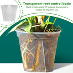 Thickened New Transparent Green Mountain Pot Root Control Pot Rose Green Rose Plastic Flower Pot Gallon Round