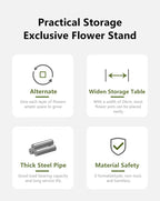 Plant Stand and Flower Stand Storage Shelf 4/5/6 Tier Flower Shelf Planter Rack Storage Organizer Display Indoor Garden Balcony