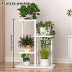 Plant Stand Stand For Flowers Wooden Shelf 5/6/8Layers Display Stand Storage Shelf Pot Rack Organizer Home Garden Decoration